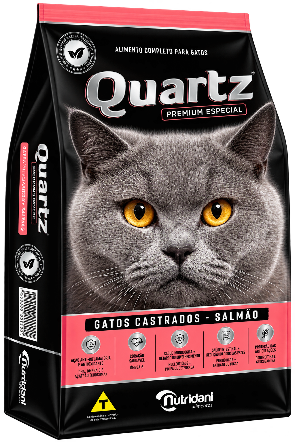 Quartz Gatos Castrados Salmão 10kg